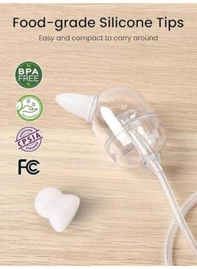 Hospital-Grade Electric Baby Nasal Aspirator - Powerful 9 Adjustable Suction Levels - Rechargeable Nose Sucker with Night Light & Soothing Lullabies - Image 4